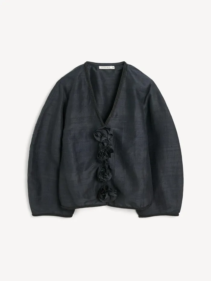 By Malene Birger Tops and Blouses Women Mineas Silk Top Black
