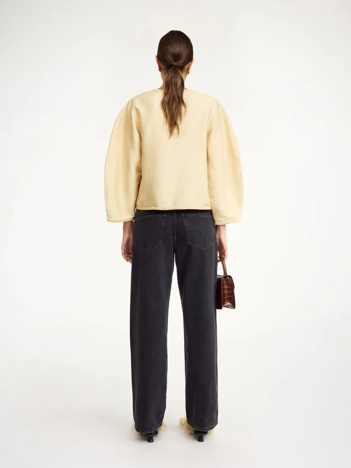 By Malene Birger Tops and Blouses Women Mineas Silk Top Sea Mist