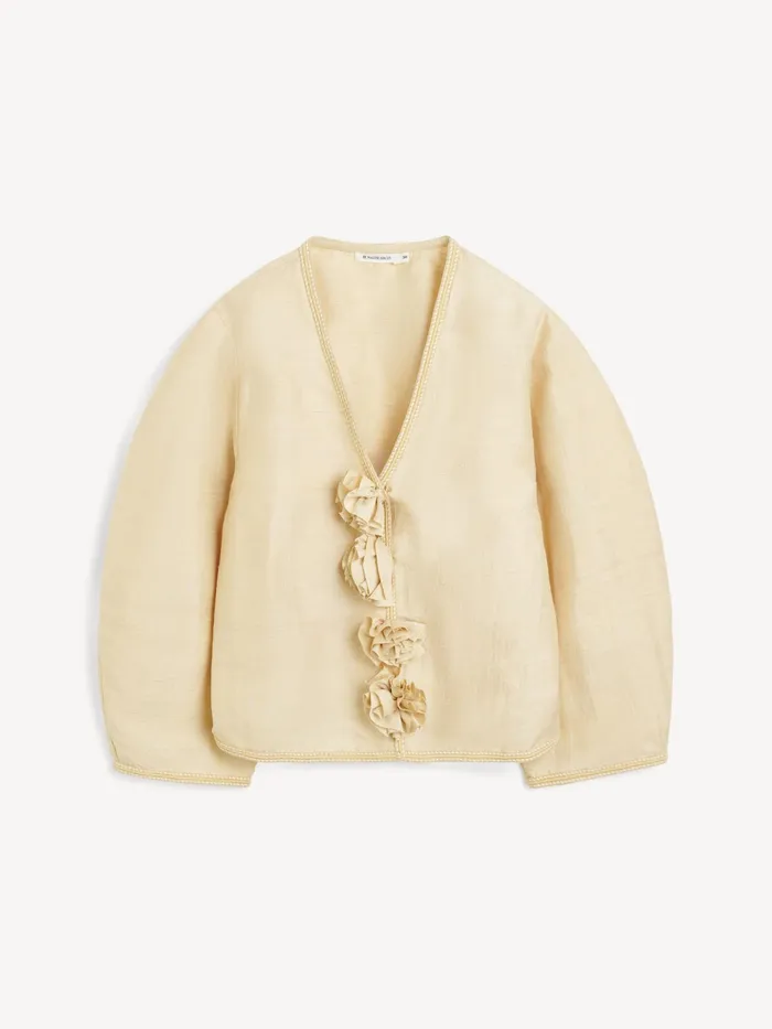 By Malene Birger Tops and Blouses Women Mineas Silk Top Sea Mist