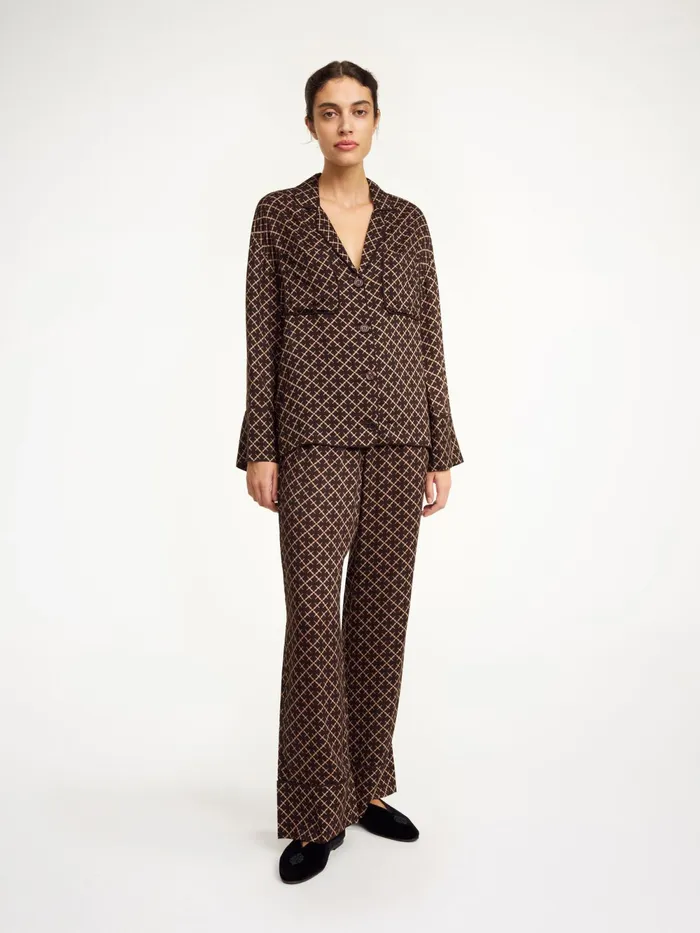 By Malene Birger Trousers Women Ameliano WideLeg Trousers Signature Flower