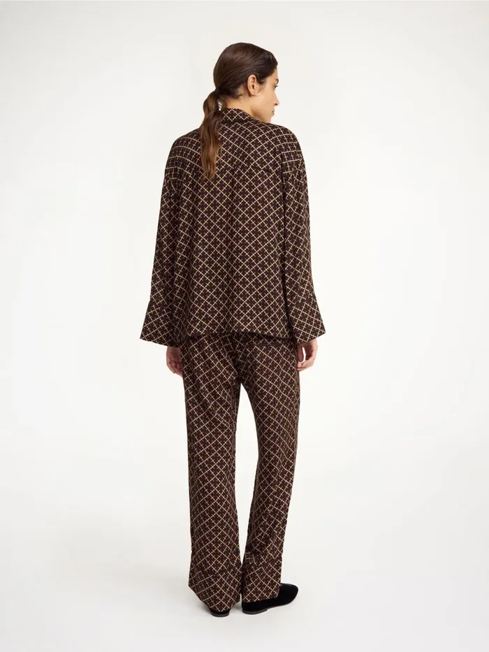 By Malene Birger Trousers Women Ameliano WideLeg Trousers Signature Flower