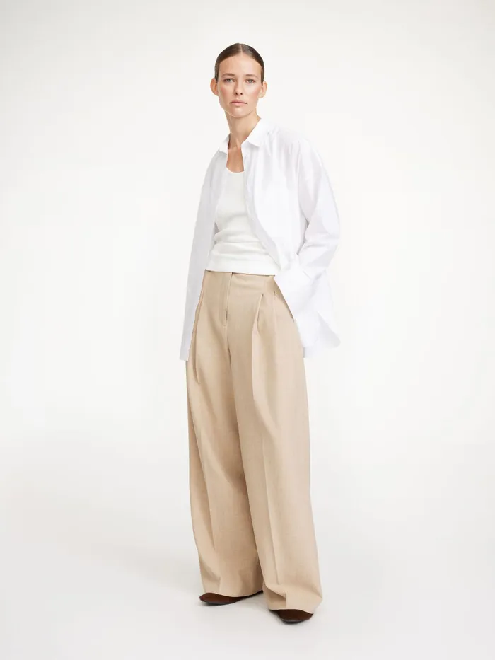 By Malene Birger Trousers Women Cymbaria HighWaist Trousers Cinnamon Brown