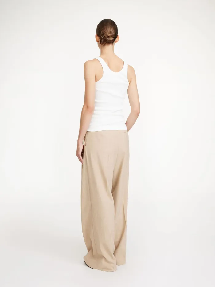 By Malene Birger Trousers Women Cymbaria HighWaist Trousers Cinnamon Brown