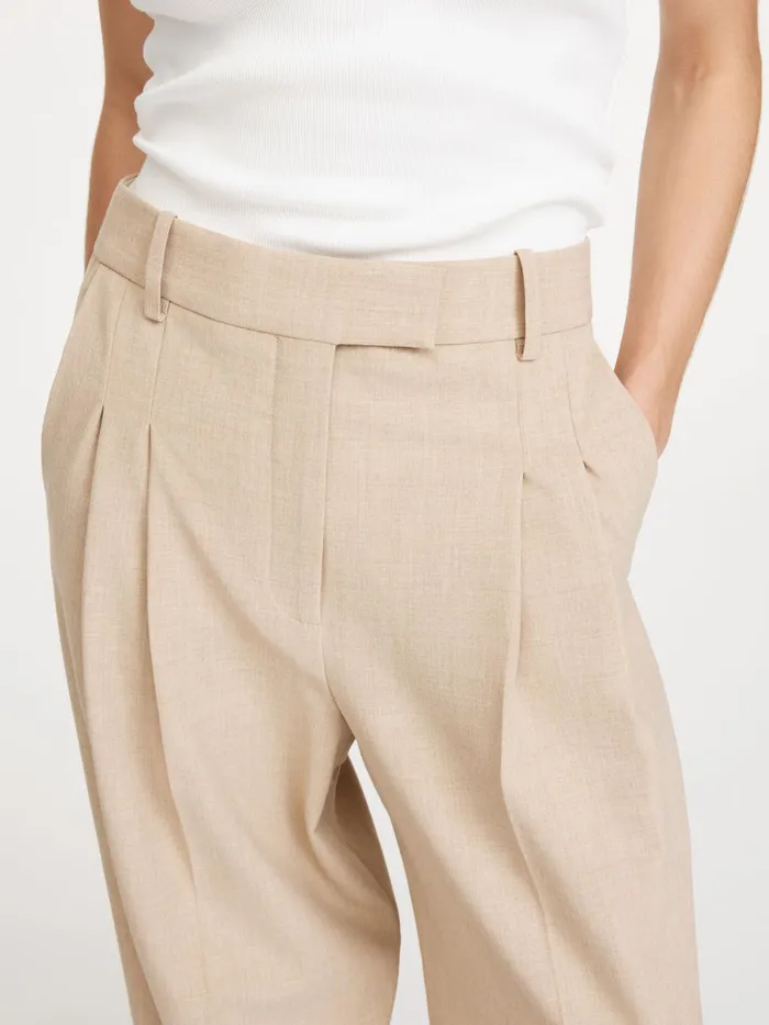 By Malene Birger Trousers Women Cymbaria HighWaist Trousers Cinnamon Brown