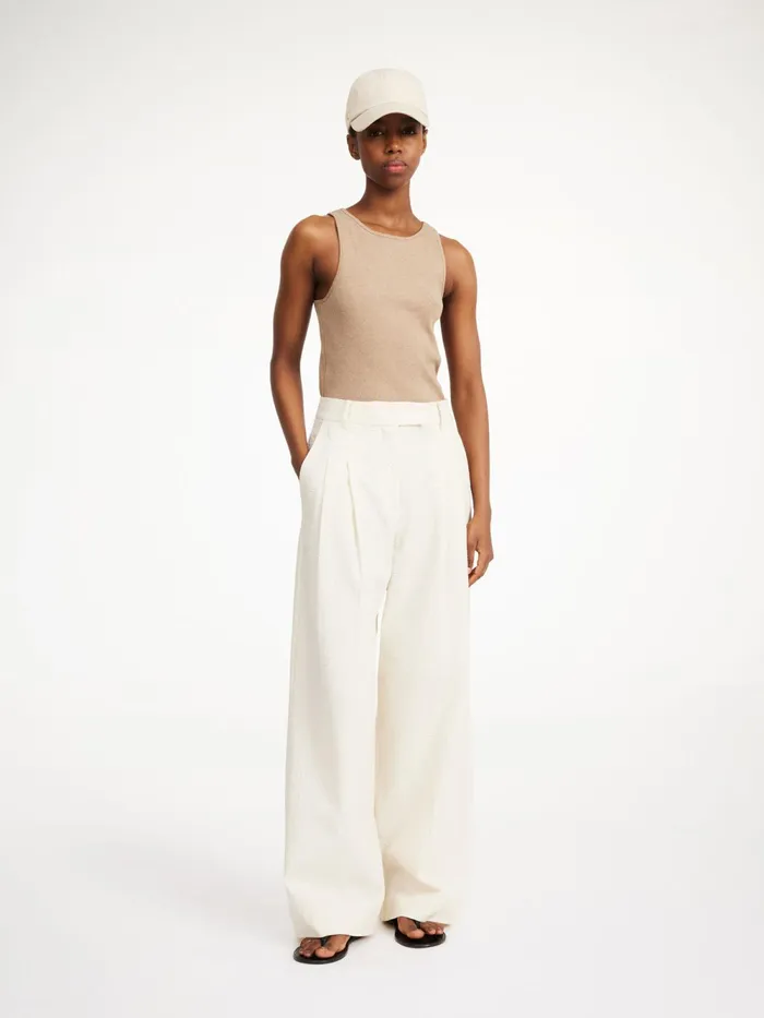 By Malene Birger Trousers Women Cymbaria HighWaist Trousers Soft White