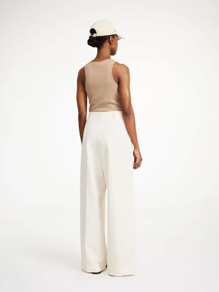 By Malene Birger Trousers Women Cymbaria HighWaist Trousers Soft White