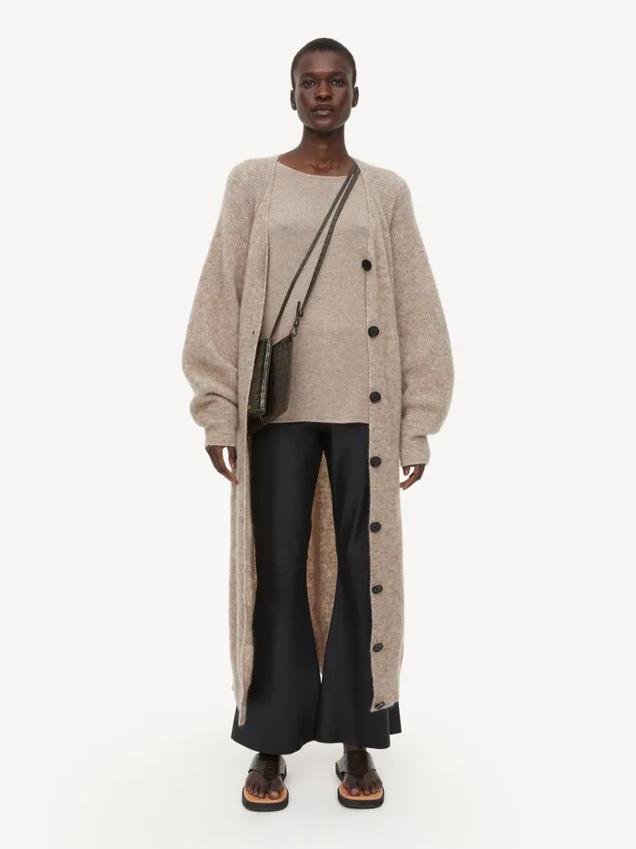 By Malene Birger Trousers Women Evyline Cropped Leather Trousers Black