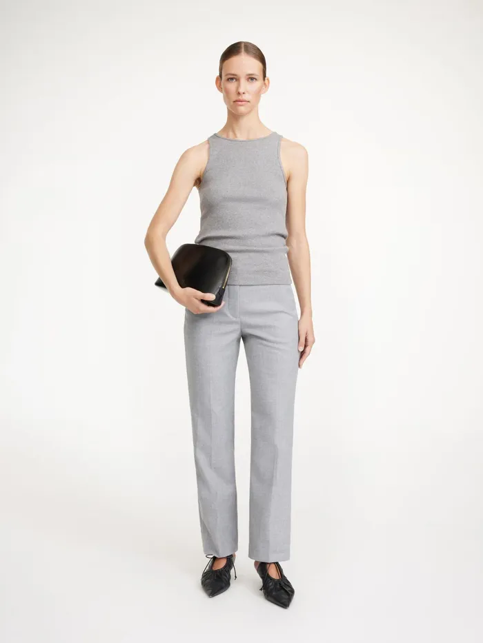 By Malene Birger Trousers Women Igda StraightLeg Trousers Grey Melange