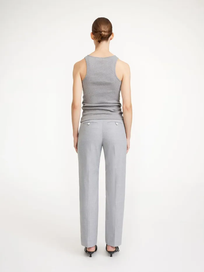 By Malene Birger Trousers Women Igda StraightLeg Trousers Grey Melange