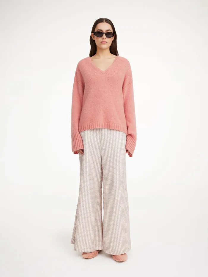 By Malene Birger Trousers Women Lucee Flared Trousers Off White Monogram