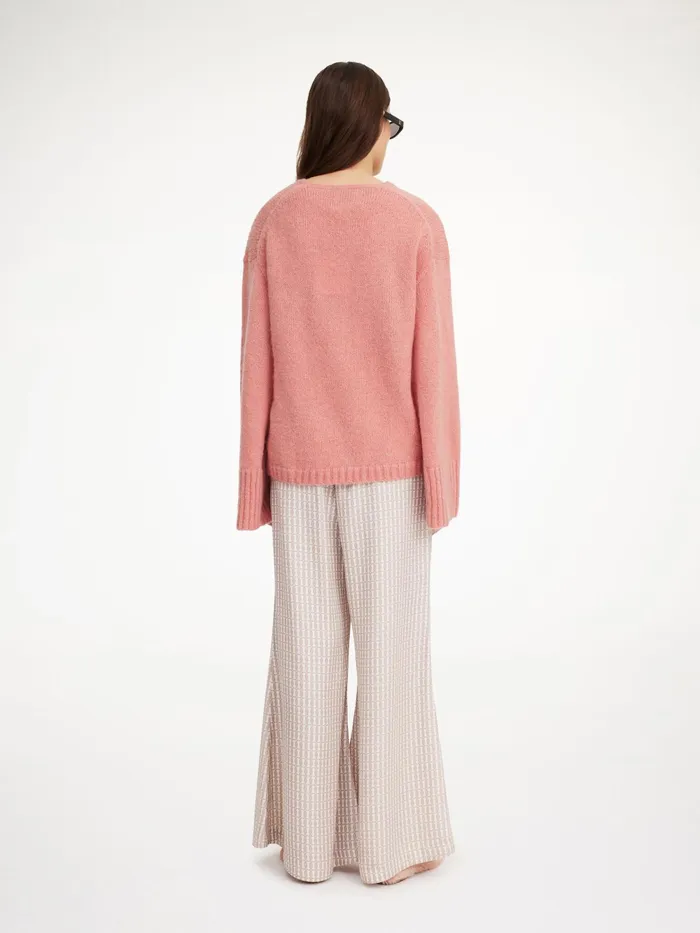 By Malene Birger Trousers Women Lucee Flared Trousers Off White Monogram