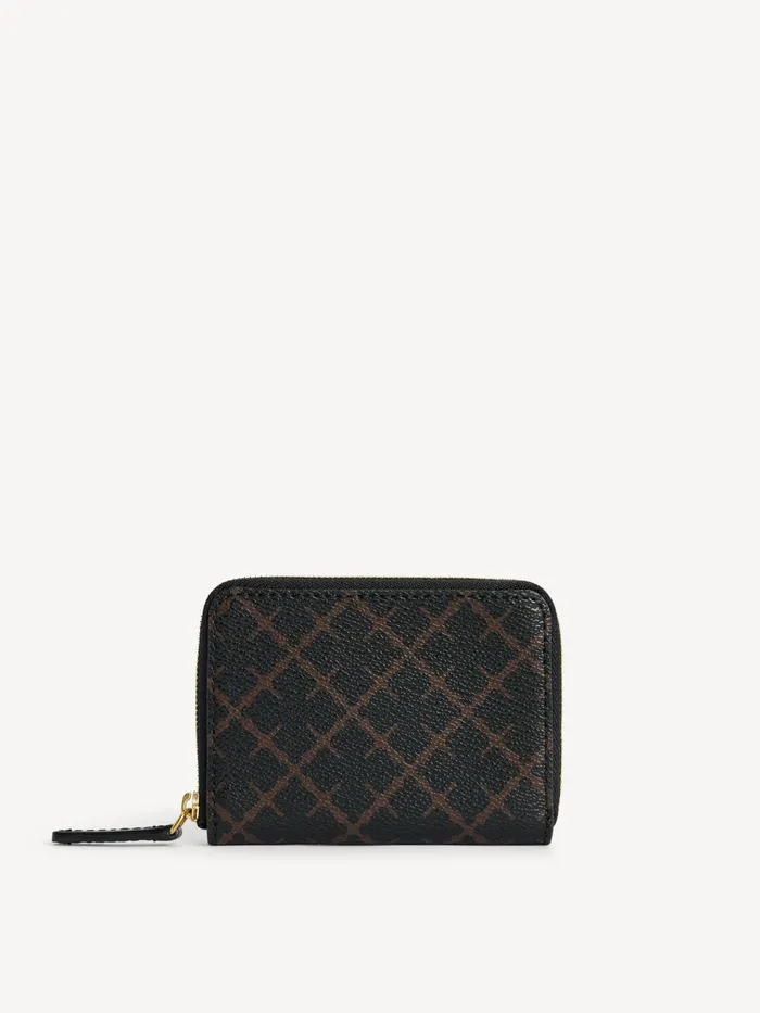 By Malene Birger Wallets and Cardholders Women Elia Printed Coin Purse Dark Chokolate By Malene Birger Wallets and Cardholders Women Elia Printed Coin Purse Dark Chokolate