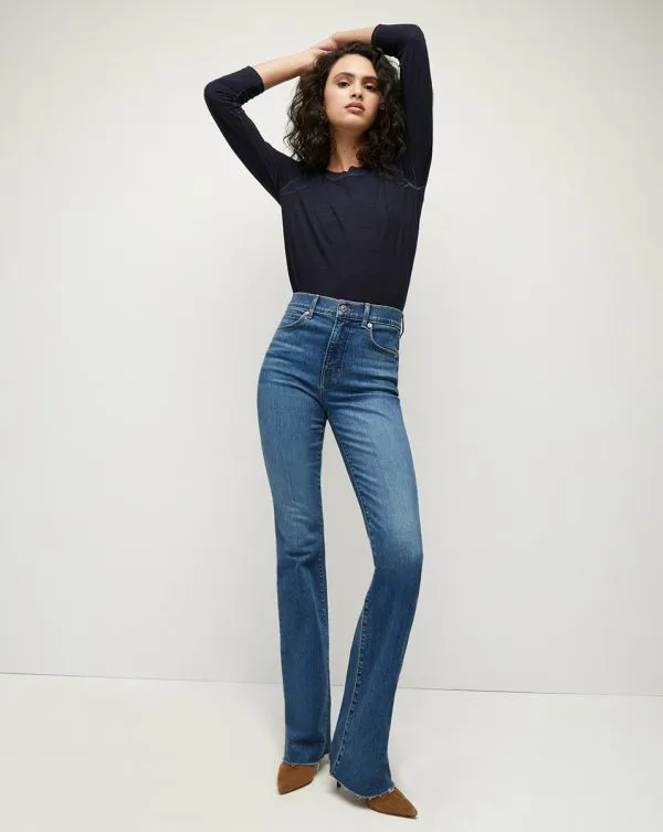 Cameron Raw Hem Bootcut Jean Serendipity Women Veronica Beard Jeans
