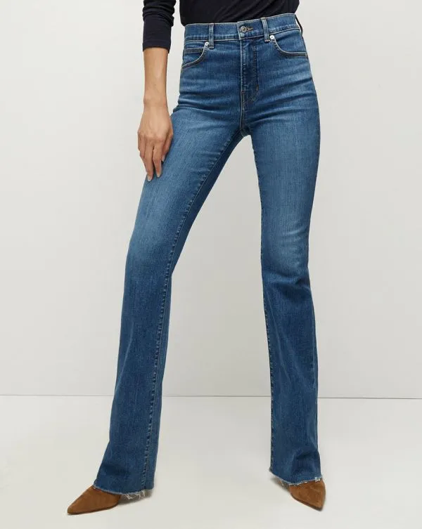 Cameron Raw Hem Bootcut Jean Serendipity Women Veronica Beard Jeans