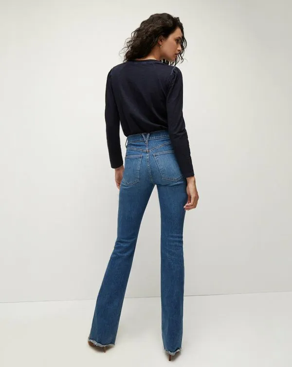 Cameron Raw Hem Bootcut Jean Serendipity Women Veronica Beard Jeans
