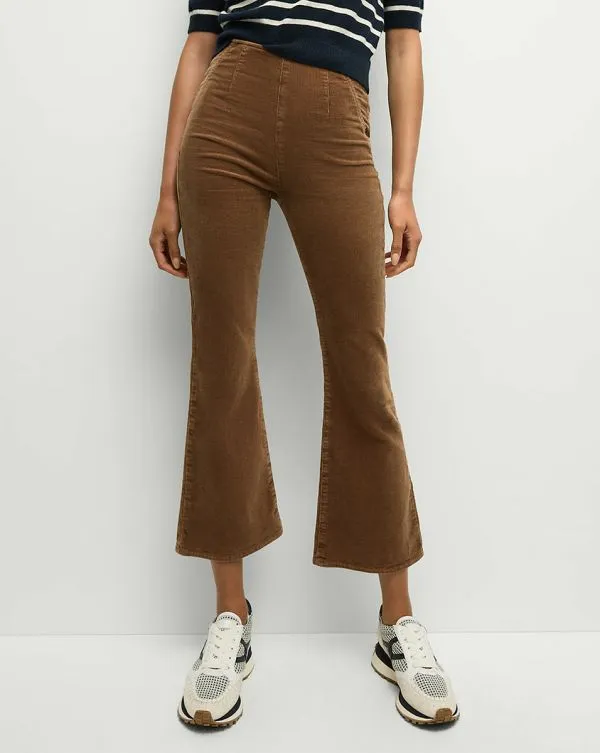 Carson Corduroy OffDuty KickFlare Pant Deep Ochre Women Veronica Beard Jeans Carson Corduroy OffDuty KickFlare Pant Deep Ochre Women Veronica Beard Jeans