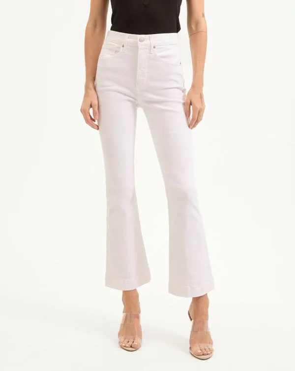 Carson KickFlare Jean Extended White Women Veronica Beard Jeans