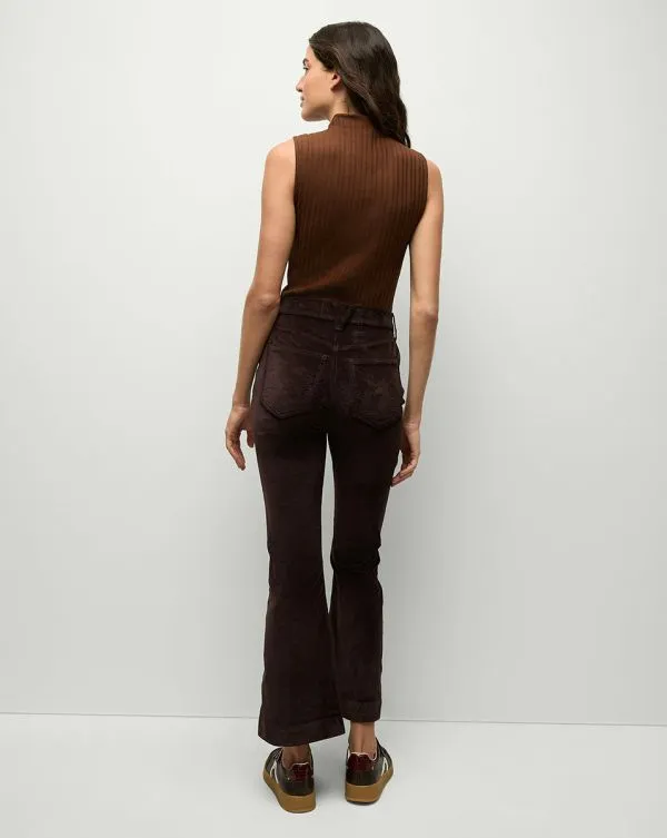Carson Velvet KickFlare Pant Dark Chocolate Women Veronica Beard Jeans Carson Velvet KickFlare Pant Dark Chocolate Women Veronica Beard Jeans