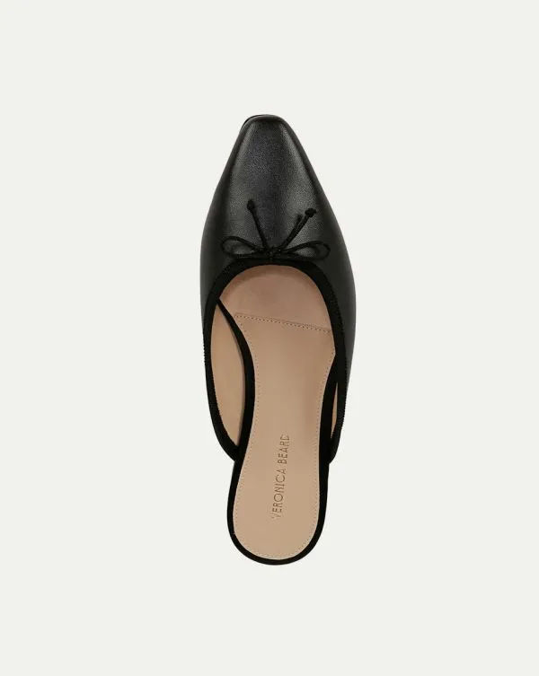 Catherine Leather Mule Black Women Veronica Beard Shoes