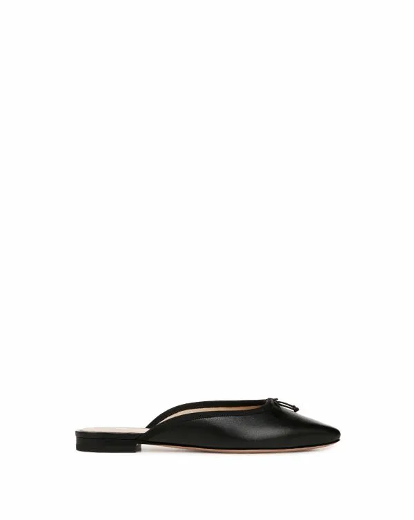 Catherine Leather Mule Black Women Veronica Beard Shoes