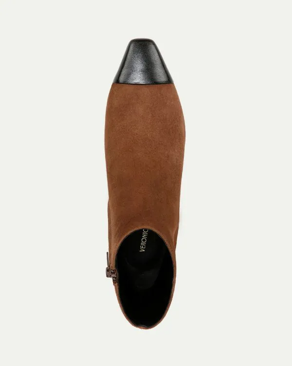 Cecile Suede CapToe Bootie Cedarandblack Women Veronica Beard Shoes Cecile Suede CapToe Bootie Cedarandblack Women Veronica Beard Shoes