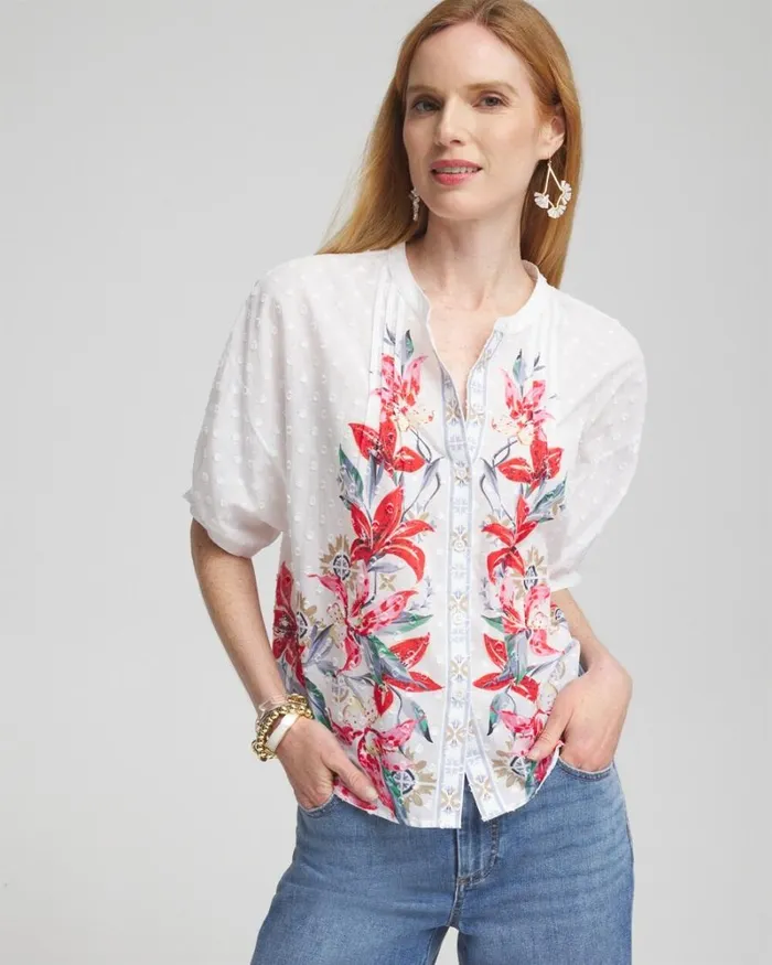 Chico039s Blouses and Shirts Floral Dolman Sleeve Cotton Shirt Madeira Red 8211 Clothing Chico039s Blouses and Shirts Floral Dolman Sleeve Cotton Shirt Madeira Red 8211 Clothing
