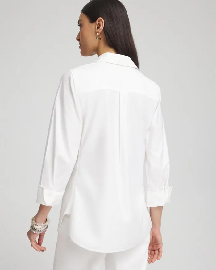Chico039s Blouses and Shirts No Iron Stretch Floral Shirt Optic White 8211 Clothing Chico039s Blouses and Shirts No Iron Stretch Floral Shirt Optic White 8211 Clothing