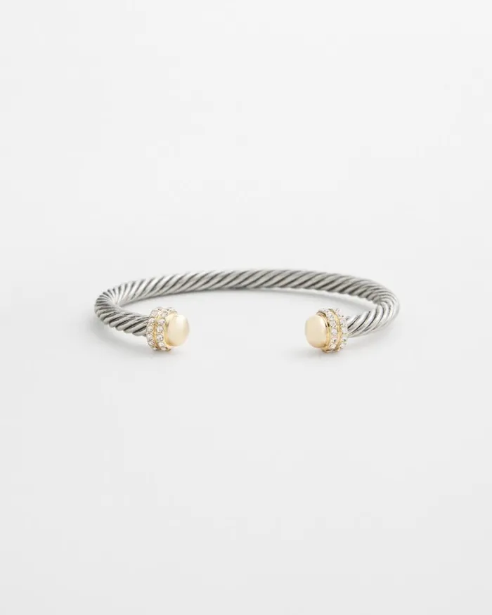 Chico039s Bracelets Mixed Metal Flex Cuff Bracelet Mixed Metals 8211 Shoes and Accessories