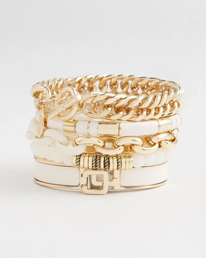 Chico039s Bracelets White Chico039s Click Bangle Alabaster 8211 Shoes and Accessories Chico039s Bracelets White Chico039s Click Bangle Alabaster 8211 Shoes and Accessories