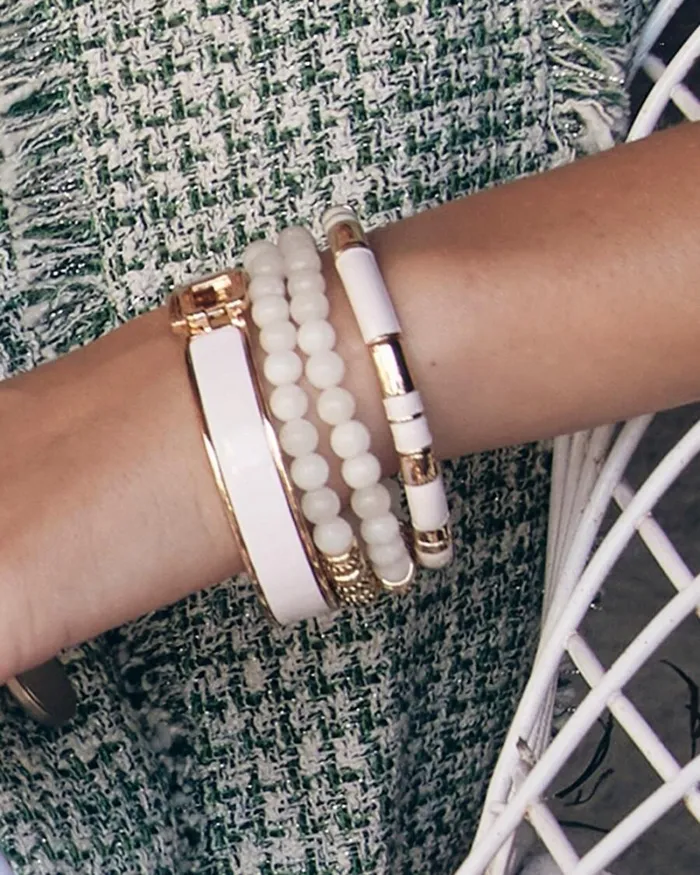 Chico039s Bracelets White Chico039s Click Bangle Alabaster 8211 Shoes and Accessories Chico039s Bracelets White Chico039s Click Bangle Alabaster 8211 Shoes and Accessories