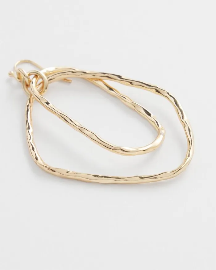 Chico039s Everyday Jewelry Gold Tone Textured Drop Earrings Gold 8211 Shoes and Accessories Chico039s Everyday Jewelry Gold Tone Textured Drop Earrings Gold 8211 Shoes and Accessories