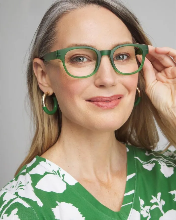 Chico039s Eyewear Green Faux Tort Readers Green 8211 Shoes and Accessories