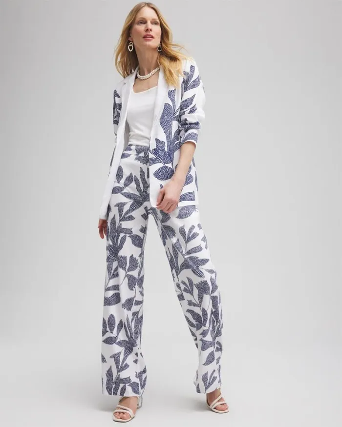 Chico039s Jackets and Coats Printed Linen Blend Stretch Blazer Alabaster 8211 Clothing Chico039s Jackets and Coats Printed Linen Blend Stretch Blazer Alabaster 8211 Clothing