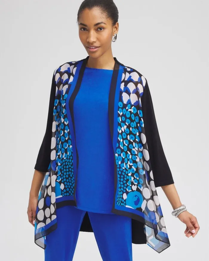 Chico039s Jackets and Coats Travelers Chiffon Mix Cardigan Intense Azure 8211 Clothing Chico039s Jackets and Coats Travelers Chiffon Mix Cardigan Intense Azure 8211 Clothing
