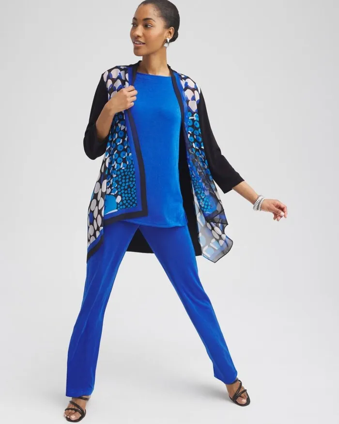 Chico039s Jackets and Coats Travelers Chiffon Mix Cardigan Intense Azure 8211 Clothing Chico039s Jackets and Coats Travelers Chiffon Mix Cardigan Intense Azure 8211 Clothing