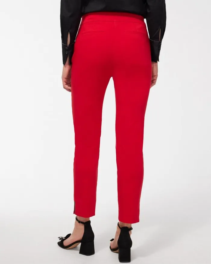 Chico039s Pants Brigitte Beaded Detail Ankle Pants Black 8211 Clothing