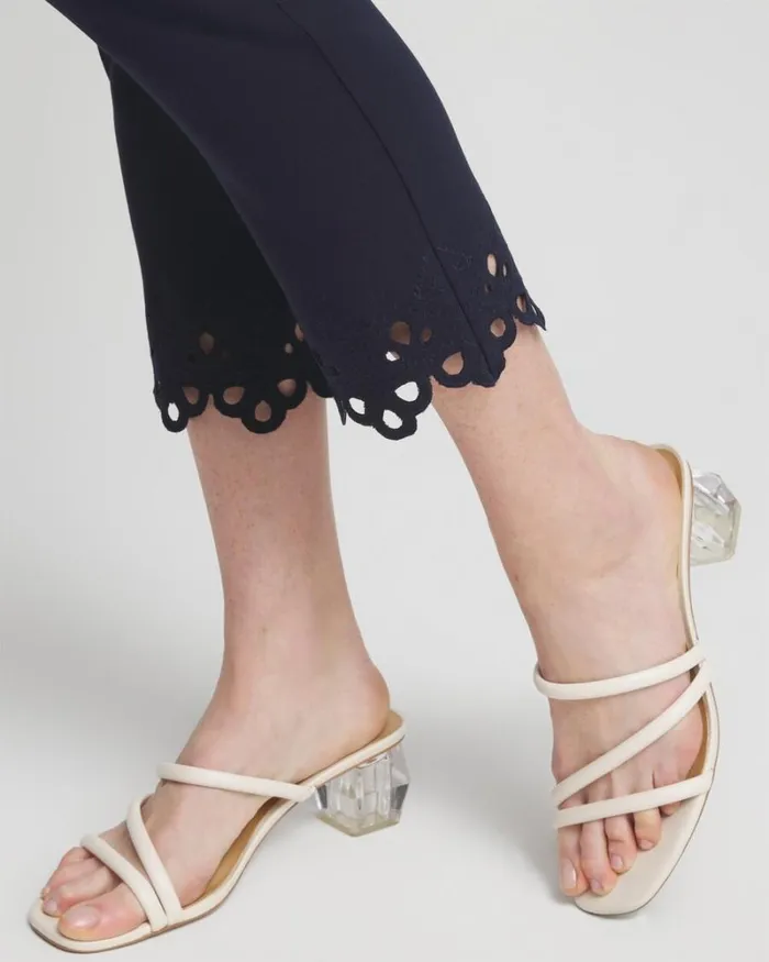 Chico039s Pants Brigitte Eyelet Hem Slim Cropped Pants Watermelon Punch 8211 Clothing Chico039s Pants Brigitte Eyelet Hem Slim Cropped Pants Watermelon Punch 8211 Clothing