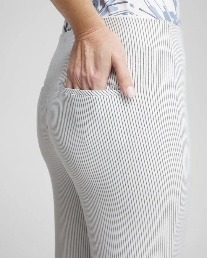 Chico039s Pants Juliet Stripe Straight Cropped Pants Blackalabaster 8211 Clothing Chico039s Pants Juliet Stripe Straight Cropped Pants Blackalabaster 8211 Clothing