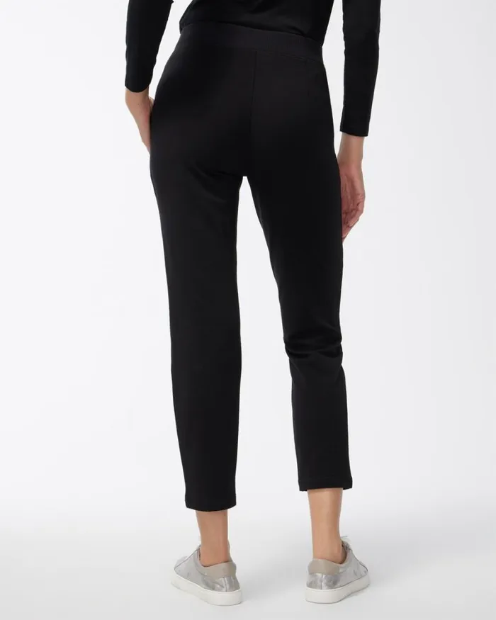 Chico039s Pants Zenergy French Terry Ankle Pants Black 8211 Clothing
