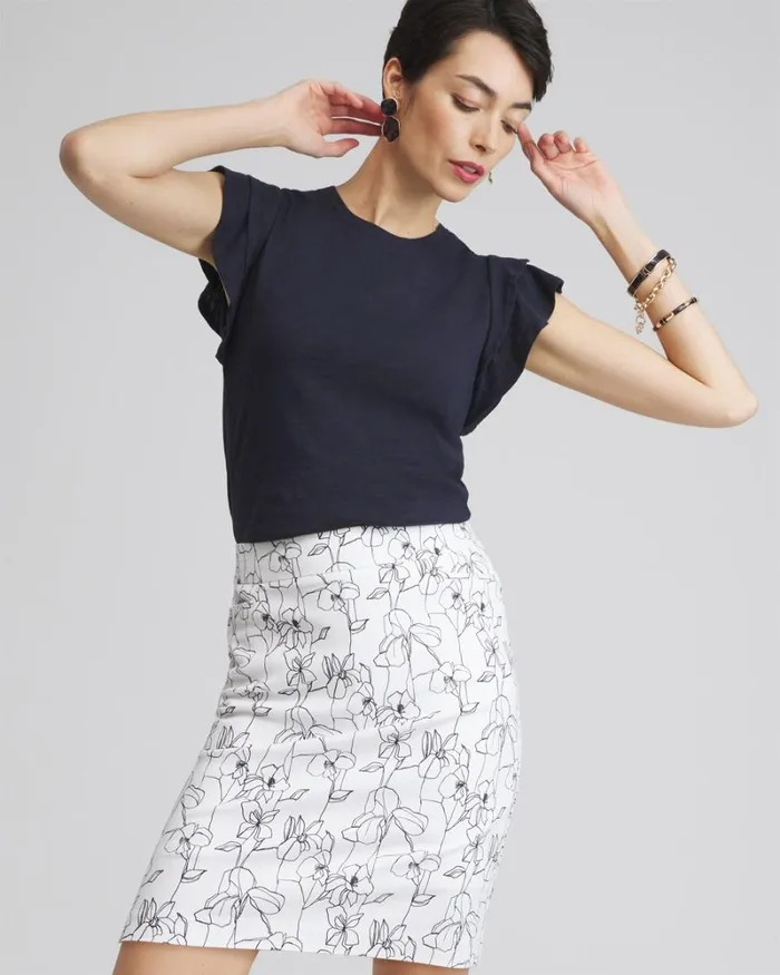 Chico039s Skirts Brigitte PullOn Floral Skort Alabasterclassic Navy 8211 Clothing Chico039s Skirts Brigitte PullOn Floral Skort Alabasterclassic Navy 8211 Clothing