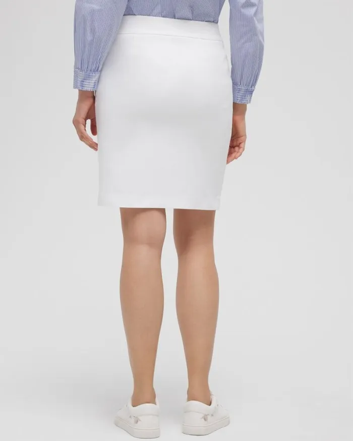 Chico039s Skirts Brigitte PullOn Skort Alabaster 8211 Clothing