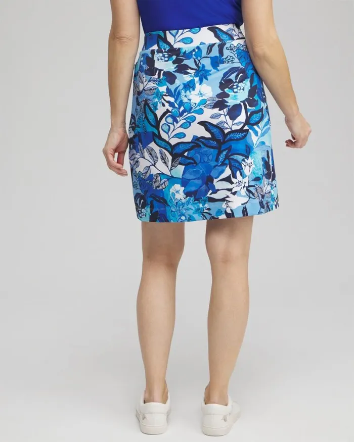 Chico039s Skirts Zenergyu00AE UPF Knit Floral Skort Intense Azure 8211 Clothing Chico039s Skirts Zenergyu00AE UPF Knit Floral Skort Intense Azure 8211 Clothing