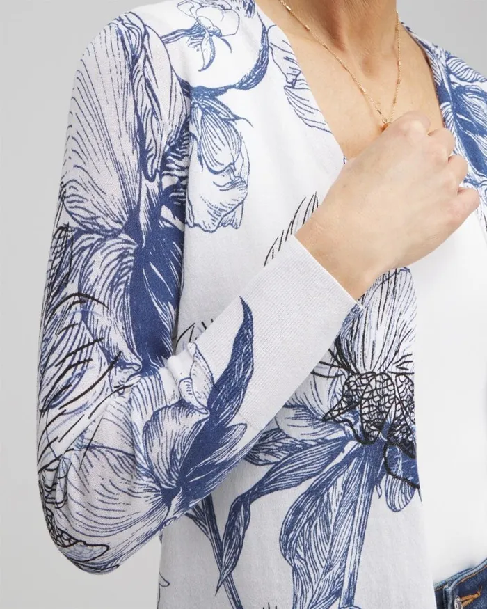 Chico039s Sweaters Summer Romance Floral Topper Cardigan Alabaster 8211 Clothing Chico039s Sweaters Summer Romance Floral Topper Cardigan Alabaster 8211 Clothing