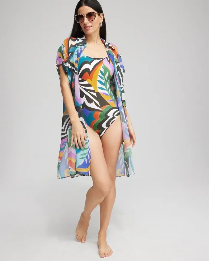Chico039s Swim Gottex Print Square Neck One Piece Swimsuit Multi 8211 Clothing Chico039s Swim Gottex Print Square Neck One Piece Swimsuit Multi 8211 Clothing