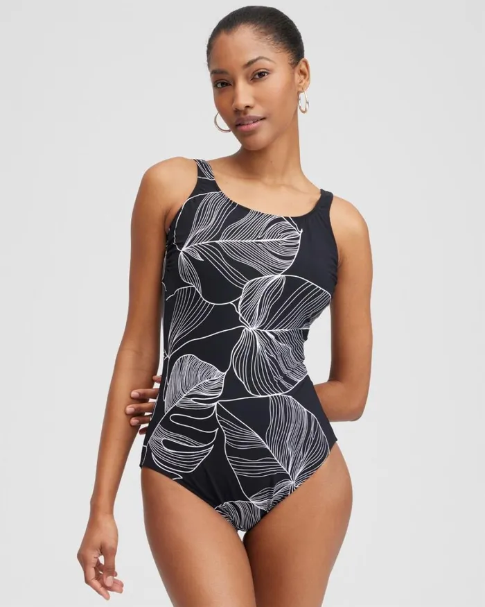 Chico039s Swim Gottex Square Neck One Piece Swimsuit Blackwhite 8211 Clothing Chico039s Swim Gottex Square Neck One Piece Swimsuit Blackwhite 8211 Clothing