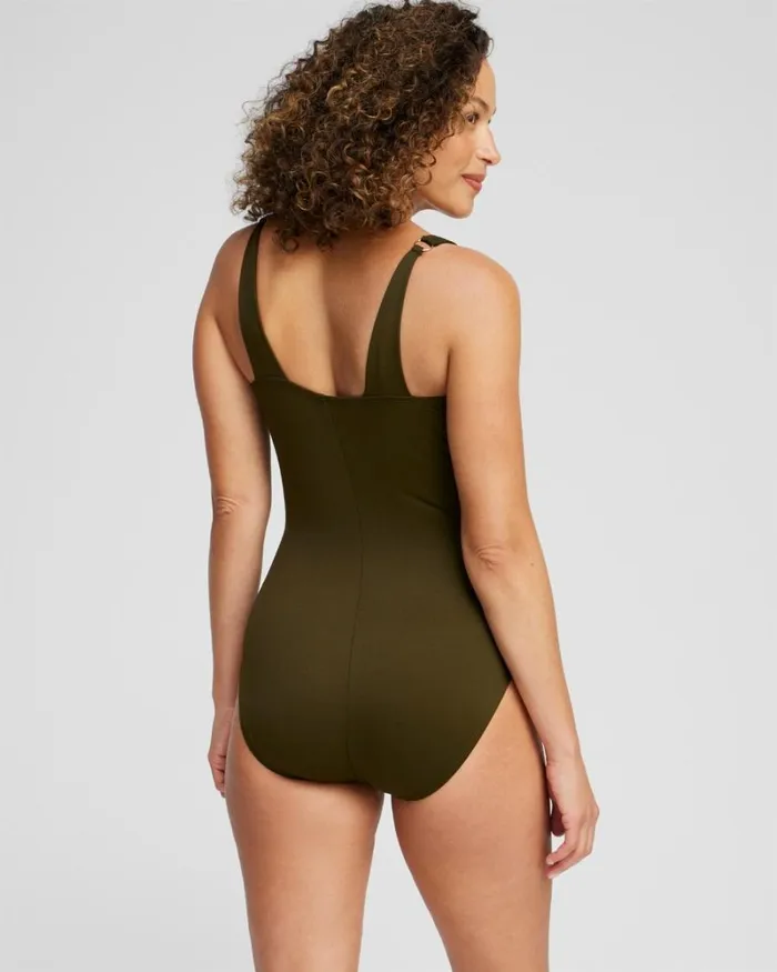Chico039s Swim Miraclesuit Network Azura One Piece Green 8211 Clothing