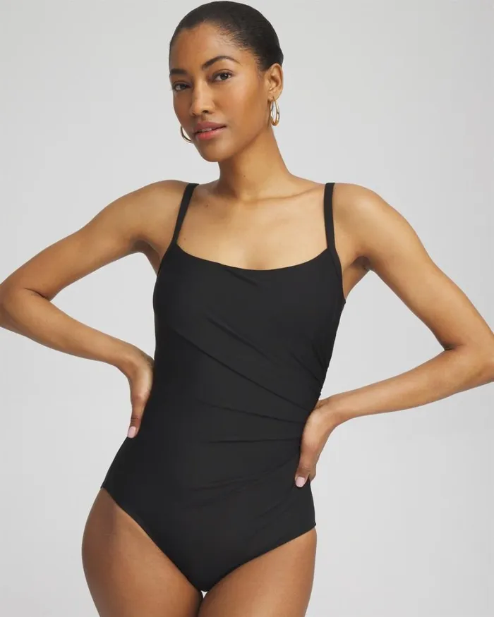 Chico039s Swim Miraclesuit Rock Solid Starr Swimsuit Black 8211 Clothing