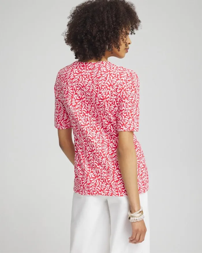 Chico039s Tees Island Scoop Neck Tee Watermelon Punch 8211 Clothing