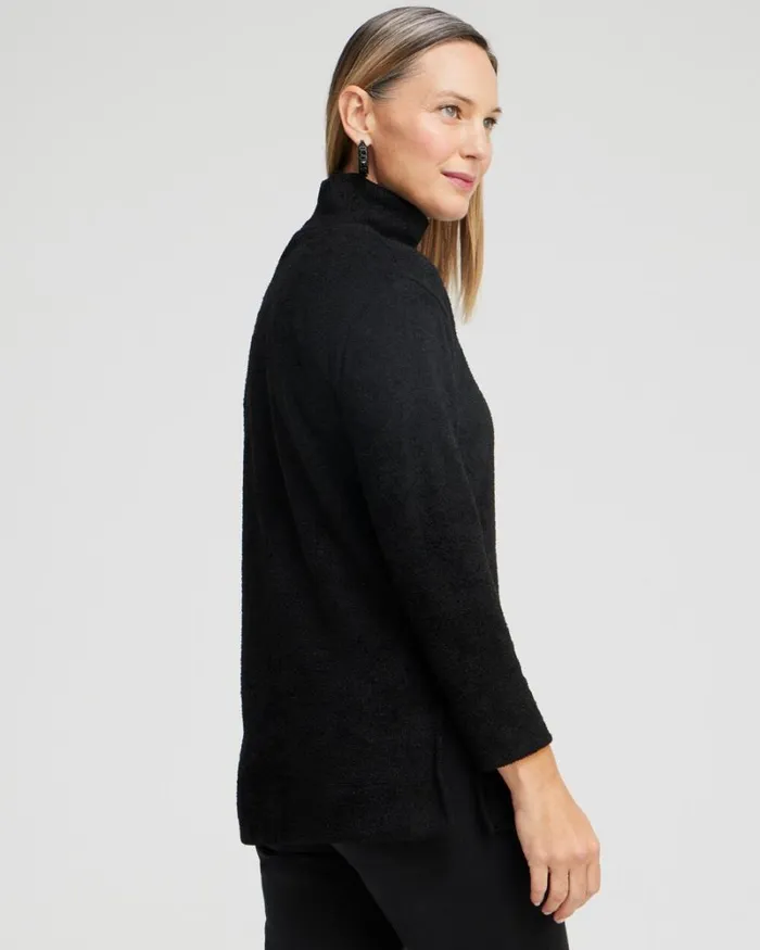 Chico039s Tops Mock Neck Tee Black 8211 Clothing