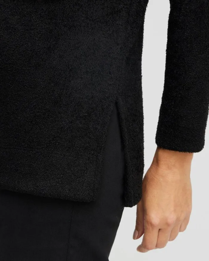 Chico039s Tops Mock Neck Tee Black 8211 Clothing